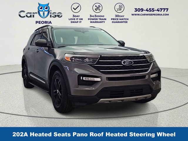 Gray Metallic 2022 Ford Explorer XLT AWD SUV / Crossover All-Wheel Drive Automatic