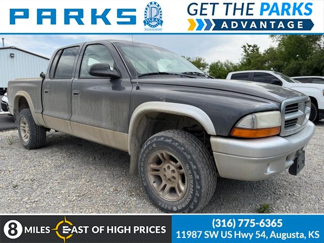 Green 2004 Dodge Dakota SLT Quad Cab 4WD Pickup Truck Four-Wheel Drive 5-Speed Automatic