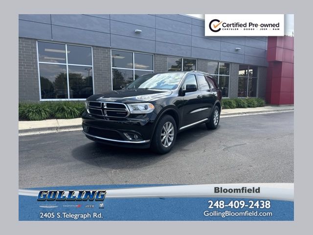 DB Black Crystal Clearcoat 2017 Dodge Durango SUV / Crossover All-Wheel Drive 8-Speed Automatic