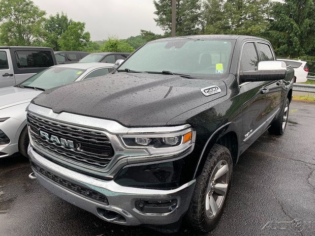 Diamond Black Crystal Pearlcoat 2019 RAM 1500 Limited Crew Cab 4WD Pickup Truck Four-Wheel Drive 8-Speed Automatic