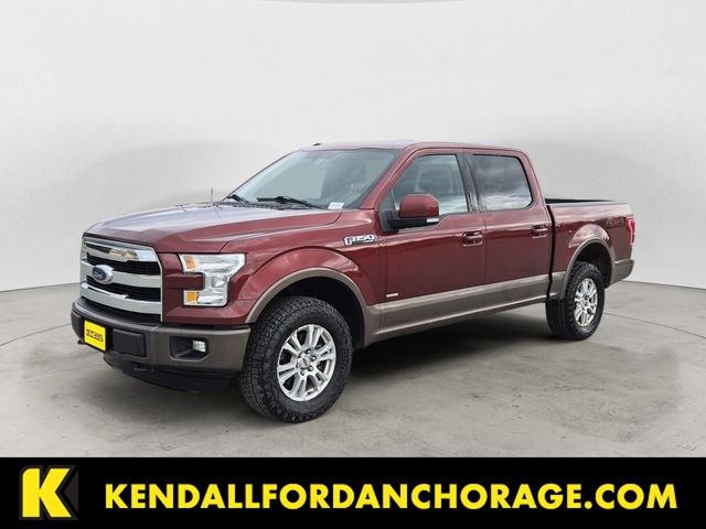 Bronze 2016 Ford F-150 Lariat SuperCrew 4WD Pickup Truck Four-Wheel Drive 6-Speed Automatic