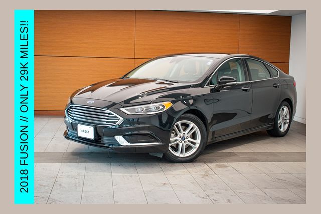 Shadow Black 2018 Ford Fusion Sedan Front-Wheel Drive 6-Speed Automatic