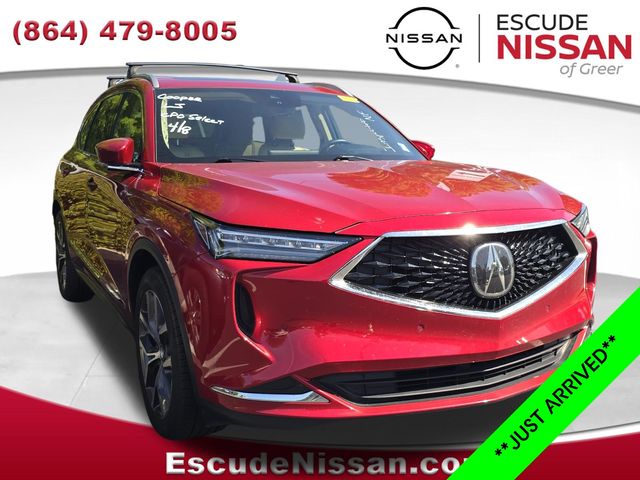Performance Red Pearl 2022 Acura MDX FWD with Technology Package SUV / Crossover Front-Wheel Drive Automatic