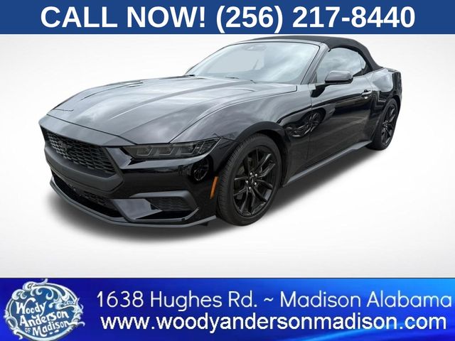 Shadow Black 2024 Ford Mustang Convertible Rear-Wheel Drive Automatic