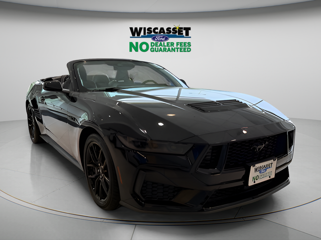 Shadow Black 2025 Ford Mustang Convertible Rear-Wheel Drive 6-Speed Manual