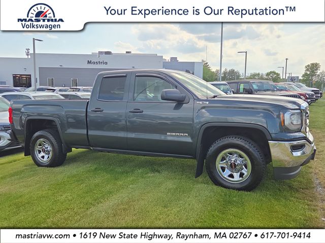 Dark Slate Metallic 2017 GMC Sierra 1500 Base Double Cab 4WD Pickup Truck Four-Wheel Drive 6-Speed Automatic Overdrive