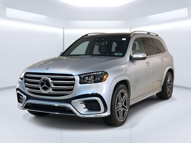 Cirrus Silver/Obsidian Black 2025 Mercedes-Benz GLS 450 4MATIC SUV / Crossover All-Wheel Drive 9-Speed Automatic