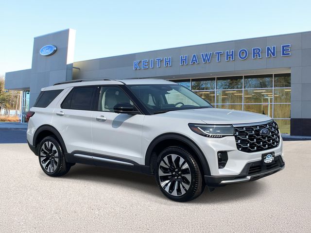 White Metallic 2026 Ford Explorer SUV / Crossover All-Wheel Drive Automatic