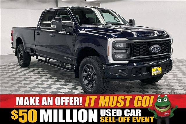 Antimatter Blue Metallic 2024 Ford F-250 Super Duty Pickup Truck Four-Wheel Drive 10-Speed Automatic