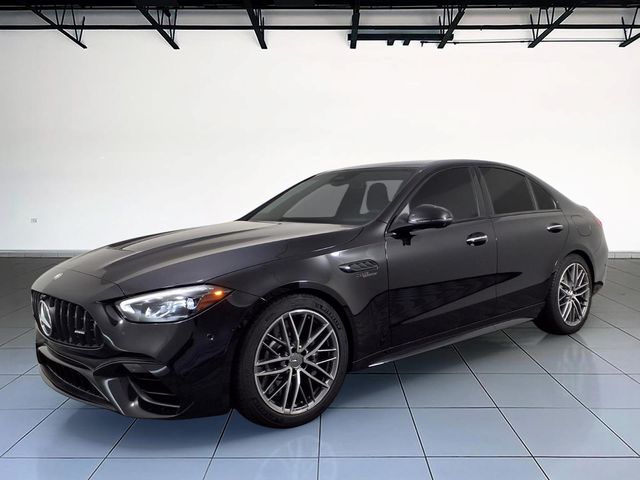Obsidian Black Metallic 2024 Mercedes-Benz C-Class Sedan All-Wheel Drive 9-Speed Automatic