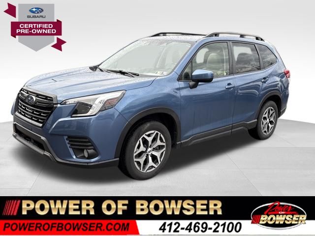 Horizon Blue Pearl 2023 Subaru Forester Premium Crossover AWD SUV / Crossover All-Wheel Drive Continuously Variable Transmission