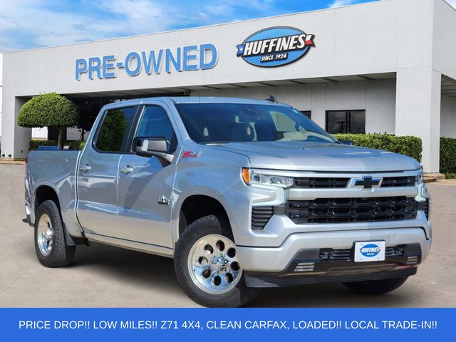 Silver Ice Metallic 2022 Chevrolet Silverado 1500 Pickup Truck Four-Wheel Drive Automatic