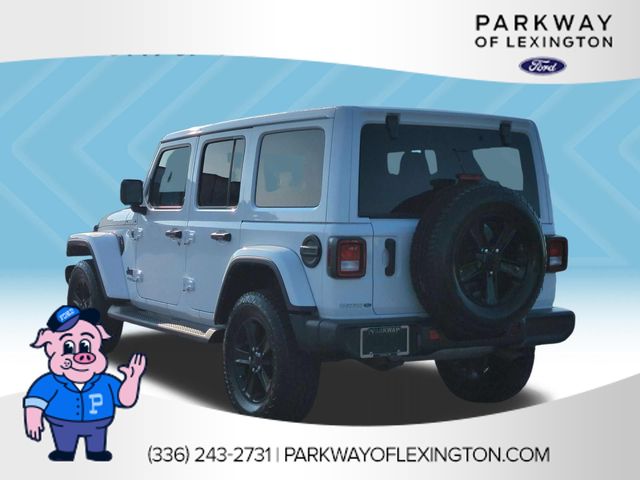 Used 2021 White Jeep Unlimited Sahara Altitude image 3