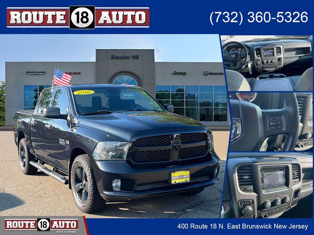 Brilliant Black Crystal Pearlcoat 2016 RAM 1500 Pickup Truck Four-Wheel Drive 8-Speed Automatic