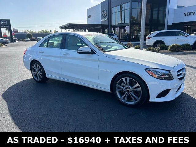 Polar White 2019 Mercedes-Benz C-Class C 300 RWD Sedan Rear-Wheel Drive 9-Speed Automatic