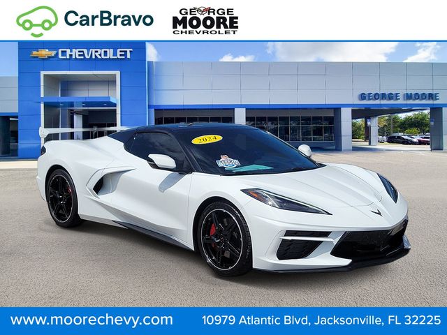 Arctic White 2024 Chevrolet Corvette Convertible Rear-Wheel Drive 8-Speed Dual Clutch