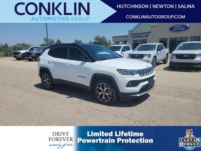 Bright White Clearcoat 2025 Jeep Compass SUV / Crossover Four-Wheel Drive 8-Speed Automatic