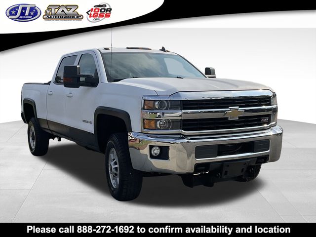 Summit White 2016 Chevrolet Silverado 2500HD LT Crew Cab 4WD Pickup Truck Four-Wheel Drive 6-Speed Automatic Overdrive