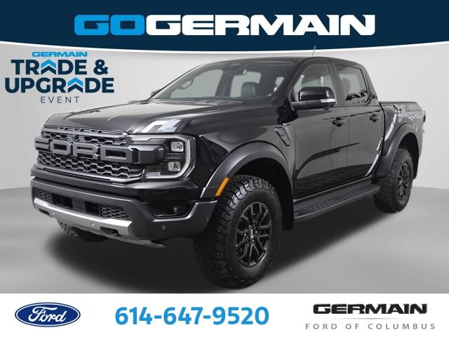 Shadow Black 2024 Ford Ranger Raptor SuperCrew 4WD Pickup Truck Four-Wheel Drive Automatic
