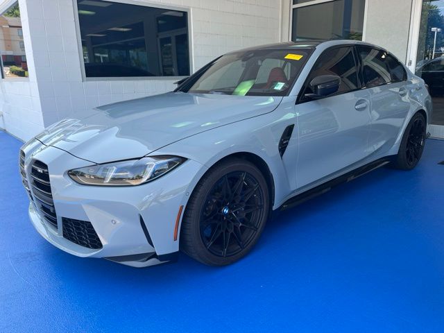 Gray (Brooklyn Grey Metallic) 2025 BMW M3 RWD Sedan Rear-Wheel Drive 6-Speed Manual