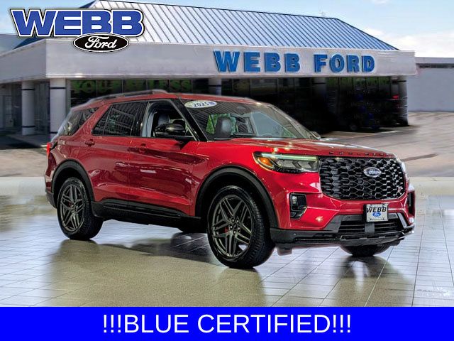 Rapid Red Metallic Tinted Clearcoat 2025 Ford Explorer SUV / Crossover All-Wheel Drive Automatic
