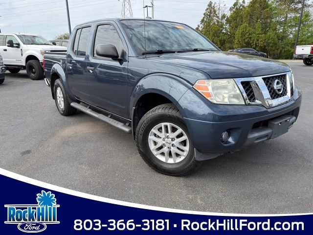Arctic Blue Metallic 2015 Nissan Frontier SV Crew Cab 4WD Pickup Truck Four-Wheel Drive 5-Speed Automatic Overdrive