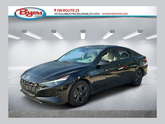 Phantom Black 2021 Hyundai Elantra Sedan Front-Wheel Drive Continuously Variable Transmission