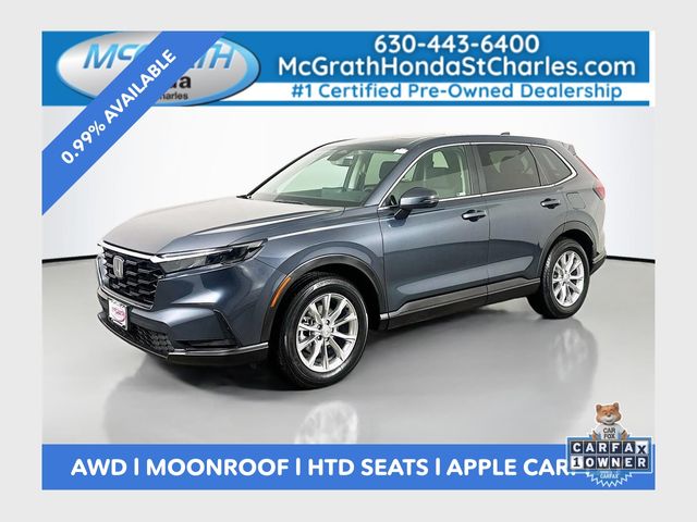 Meteorite Gray Metallic 2023 Honda CR-V EX AWD SUV / Crossover All-Wheel Drive Continuously Variable Transmission