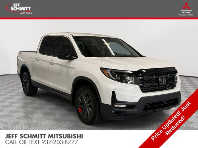 Platinum White Pearl 2025 Honda Ridgeline Pickup Truck All-Wheel Drive 9-Speed Automatic