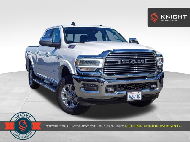 Bright White Clearcoat 2020 RAM 2500 Laramie Crew Cab 4WD Pickup Truck Four-Wheel Drive 6-Speed Automatic