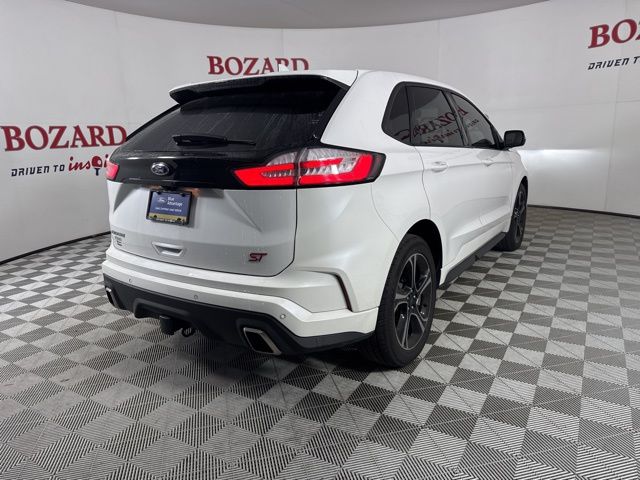 2020 Star White Metallic Tri-Coat Ford Edge ST AWD SUV