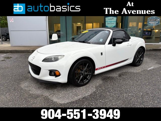 Crystal White Pearl 2015 Mazda MX-5 Miata Club Convertible with Retractable Hardtop Convertible Rear-Wheel Drive 6-Speed Automatic