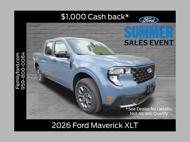 Blue (Azure Gray Metallic Tri-Coat) 2026 Ford Maverick Pickup Truck All-Wheel Drive 8-Speed Automatic