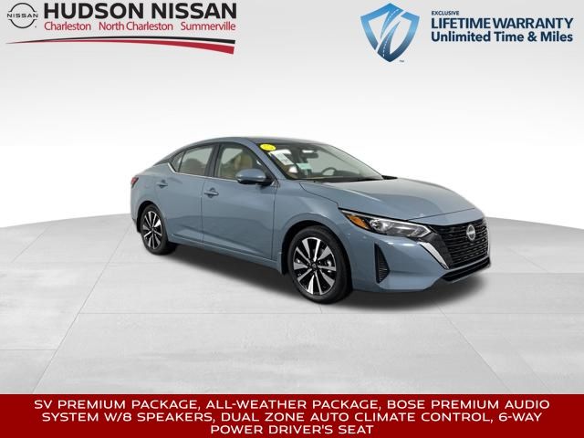 2025 Atlantic Gray Metallic Nissan Sentra SV FWD Sedan