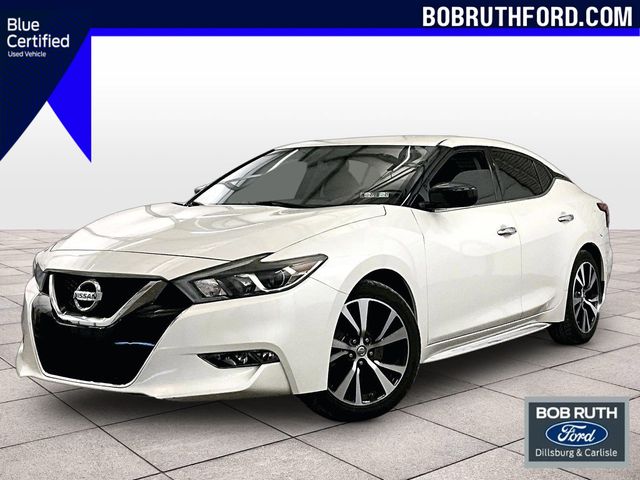 Pearl White 2018 Nissan Maxima S FWD Sedan Front-Wheel Drive Continuously Variable Transmission