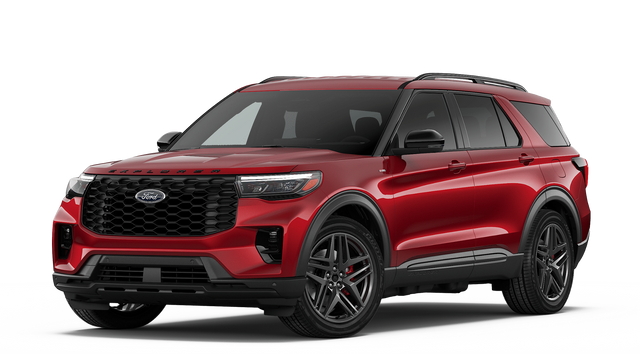Rapid Red Metallic Tinted Clearcoat 2026 Ford Explorer ST-Line AWD SUV / Crossover All-Wheel Drive Automatic