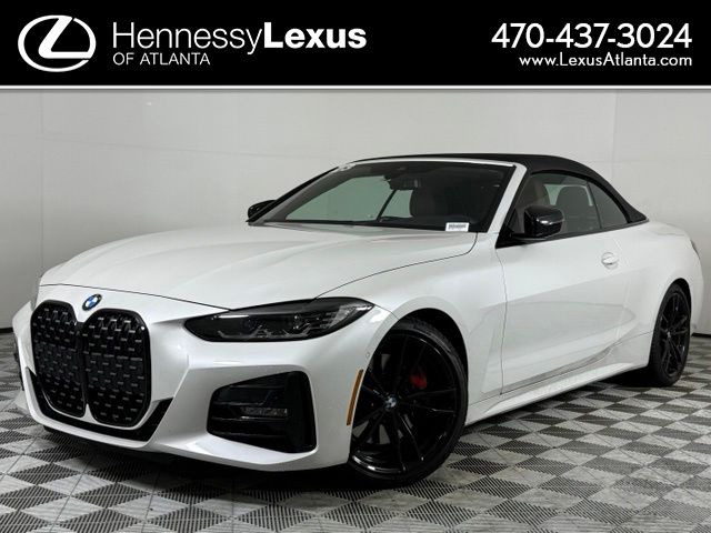 White Metallic 2023 BMW 4 Series Convertible Rear-Wheel Drive 8-Speed Automatic