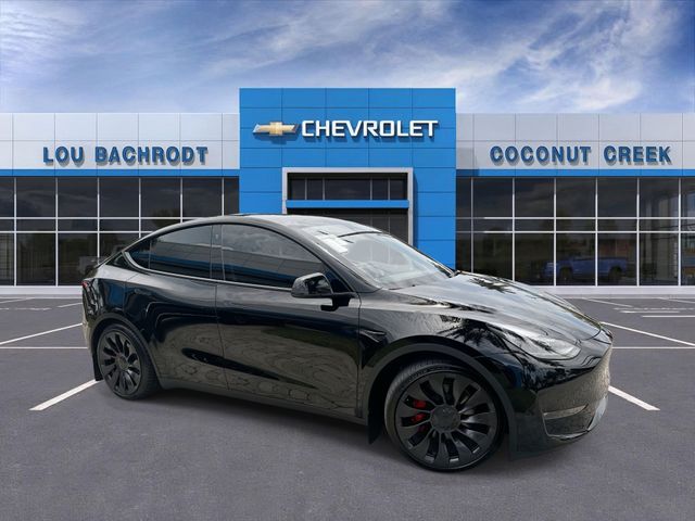 Solid Black 2023 Tesla Model Y SUV / Crossover All-Wheel Drive 1-Speed Automatic