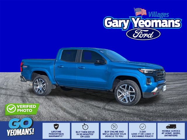 Glacier Blue Metallic 2023 Chevrolet Colorado Pickup Truck Four-Wheel Drive 8-Speed Automatic