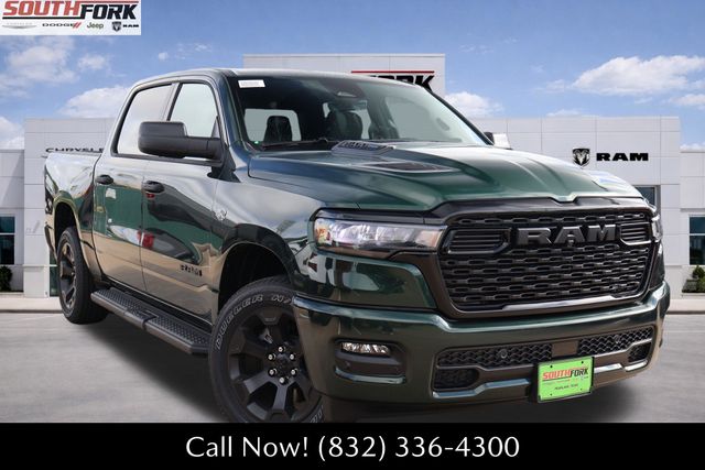 Serrano Green Metallic 2026 RAM 1500 Express Crew Cab 4WD Pickup Truck Four-Wheel Drive 8-Speed Automatic