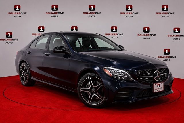 Blue 2021 Mercedes-Benz C-Class Sedan All-Wheel Drive 9-Speed Automatic
