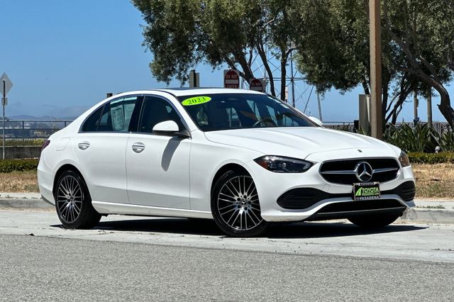 Polar White 2023 Mercedes-Benz C-Class Sedan Rear-Wheel Drive Automatic