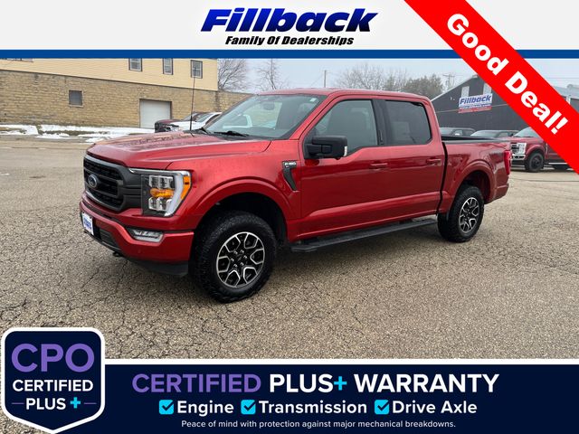 Chili Pepper Red 2023 Ford F-150 XLT SuperCrew 4WD Pickup Truck Four-Wheel Drive Automatic