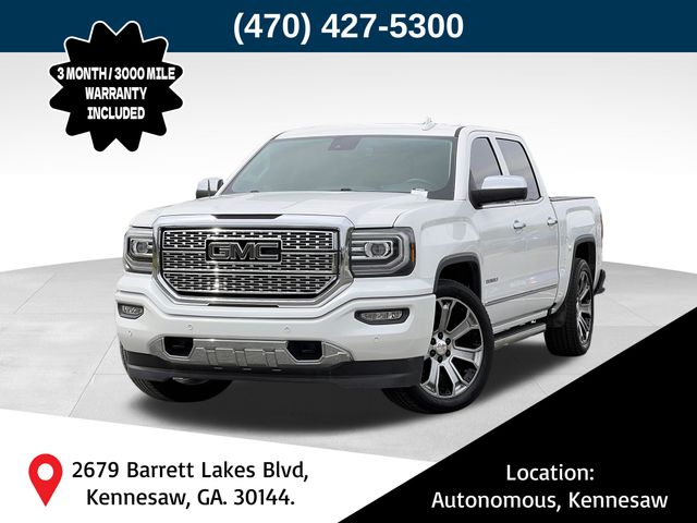 White Frost Tricoat 2018 GMC Sierra 1500 Pickup Truck 4X2 8-Speed Automatic Overdrive