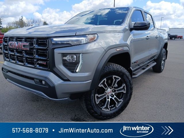 Sterling Metallic 2023 GMC Canyon AT4 Crew Cab 4WD Pickup Truck Four-Wheel Drive 8-Speed Automatic