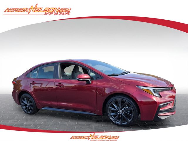 Pearl 2023 Toyota Corolla SE FWD Sedan Front-Wheel Drive Continuously Variable Transmission