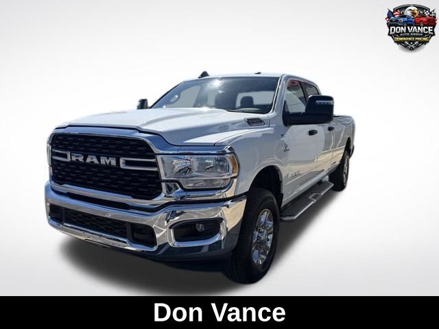Bright White Clearcoat 2024 RAM 3500 Big Horn Crew Cab LB 4WD Pickup Truck Four-Wheel Drive 6-Speed Automatic