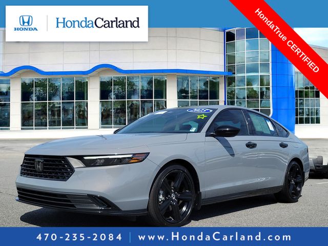 Urban Gray Pearl 2025 Honda Accord Hybrid Sedan Front-Wheel Drive Continuously Variable Transmission