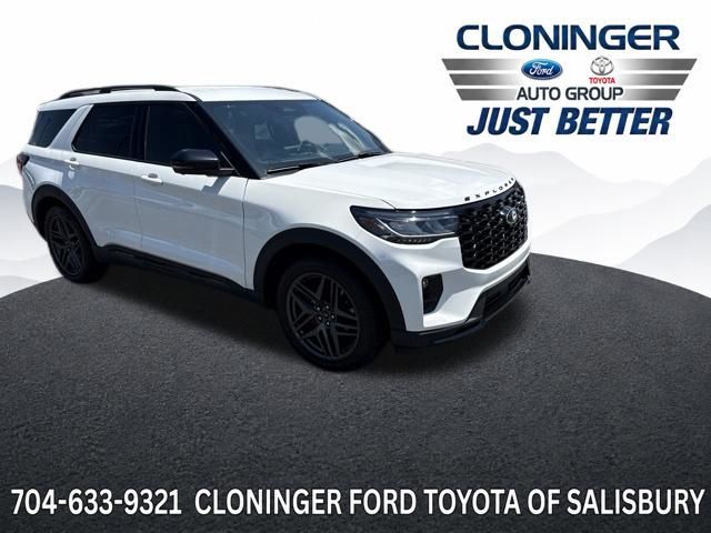 White Metallic 2025 Ford Explorer SUV / Crossover Rear-Wheel Drive Automatic