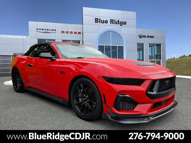 Race Red 2024 Ford Mustang Convertible Rear-Wheel Drive 6-Speed Manual